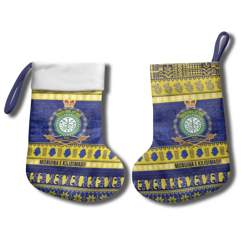 Niue Christmas Stocking Monuina e Kilisimasi Hiapo Motifs - Polynesian Pride