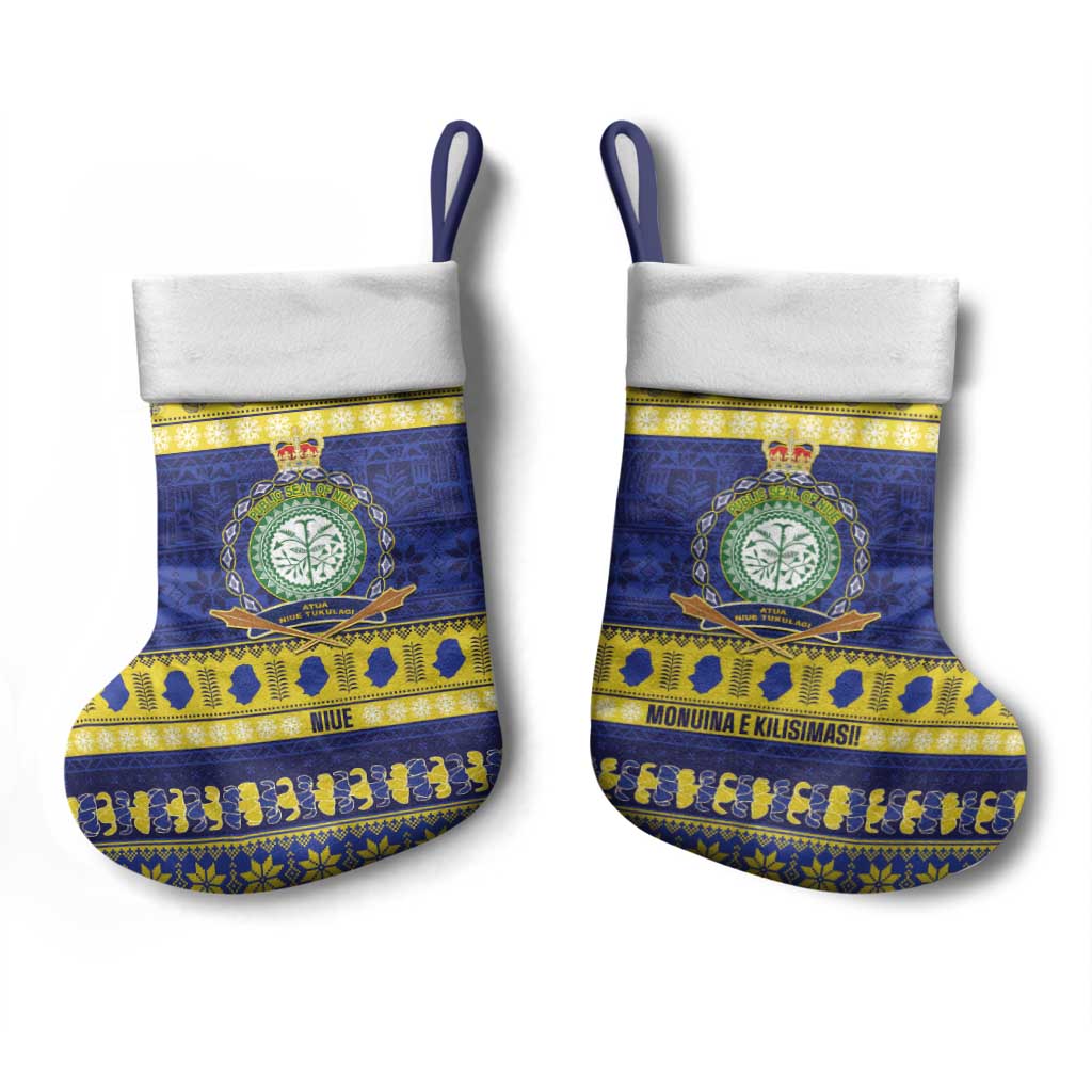 Niue Christmas Stocking Monuina e Kilisimasi Hiapo Motifs - Polynesian Pride