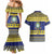 Niue Christmas Couples Matching Mermaid Dress and Hawaiian Shirt Monuina e Kilisimasi Hiapo Motifs - Polynesian Pride