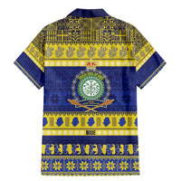 Niue Christmas Family Matching Mermaid Dress and Hawaiian Shirt Monuina e Kilisimasi Hiapo Motifs - Polynesian Pride