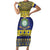 Niue Christmas Family Matching Short Sleeve Bodycon Dress and Hawaiian Shirt Monuina e Kilisimasi Hiapo Motifs - Polynesian Pride