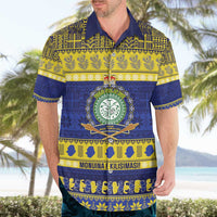 Niue Christmas Hawaiian Shirt Monuina e Kilisimasi Hiapo Motifs - Polynesian Pride