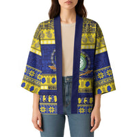 Niue Christmas Kimono Monuina e Kilisimasi Hiapo Motifs - Polynesian Pride