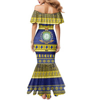 Niue Christmas Mermaid Dress Monuina e Kilisimasi Hiapo Motifs - Polynesian Pride