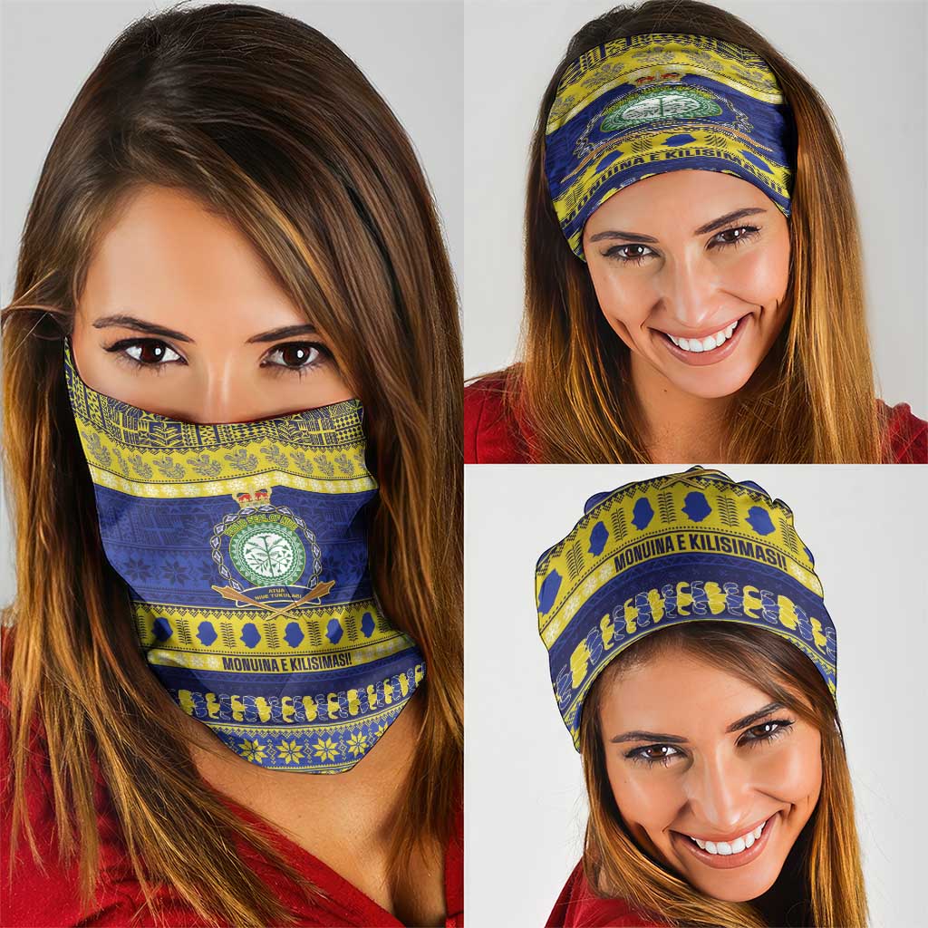 Niue Christmas Neck Gaiter Monuina e Kilisimasi Hiapo Motifs - Polynesian Pride