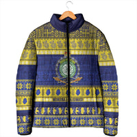 Niue Christmas Padded Jacket Monuina e Kilisimasi Hiapo Motifs - Polynesian Pride
