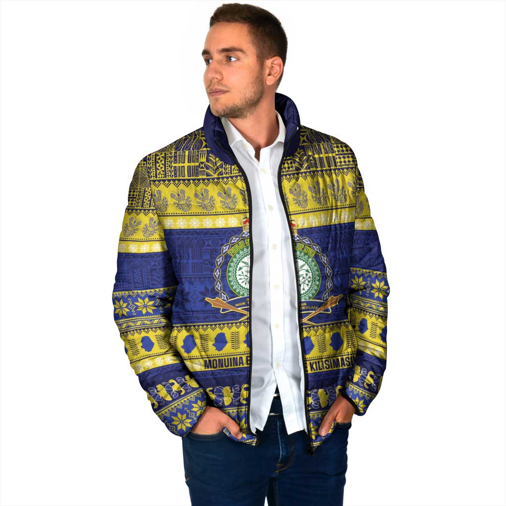 Niue Christmas Padded Jacket Monuina e Kilisimasi Hiapo Motifs - Polynesian Pride