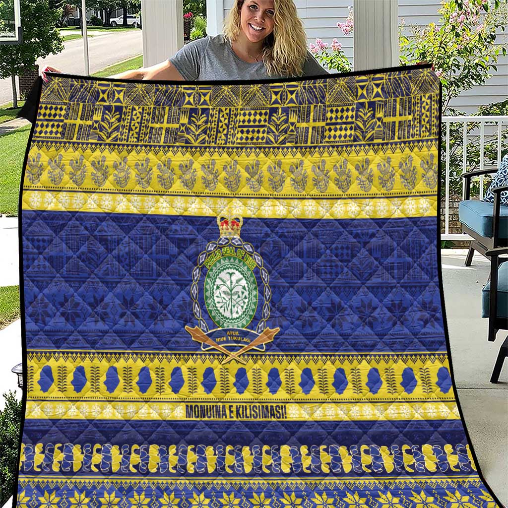 Niue Christmas Quilt Monuina e Kilisimasi Hiapo Motifs - Polynesian Pride