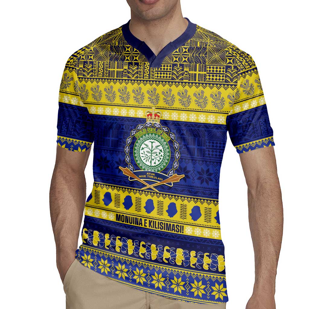 Niue Christmas Rugby Jersey Monuina e Kilisimasi Hiapo Motifs LT14 - Polynesian Pride