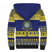Niue Christmas Sherpa Hoodie Monuina e Kilisimasi Hiapo Motifs LT14 - Polynesian Pride