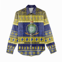 Niue Christmas Women Casual Shirt Monuina e Kilisimasi Hiapo Motifs - Polynesian Pride