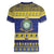 Niue Christmas Women V-Neck T-Shirt Monuina e Kilisimasi Hiapo Motifs - Polynesian Pride