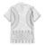 Niue White Sunday Family Matching Mermaid Dress and Hawaiian Shirt Tapu Fanau Ia Puakenikeni Hiapo Pattern - Polynesian Pride
