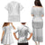 Niue White Sunday Family Matching Puletasi and Hawaiian Shirt Tapu Fanau Ia Puakenikeni Hiapo Pattern - Polynesian Pride