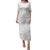 Niue White Sunday Family Matching Puletasi and Hawaiian Shirt Tapu Fanau Ia Puakenikeni Hiapo Pattern - Polynesian Pride