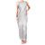 Niue White Sunday Family Matching Tank Maxi Dress and Hawaiian Shirt Tapu Fanau Ia Puakenikeni Hiapo Pattern - Polynesian Pride