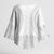 Niue White Sunday Kimono Sleeve Blouse Tapu Fanau Ia Puakenikeni Hiapo Pattern - Polynesian Pride