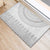 Niue White Sunday Rubber Doormat Tapu Fanau Ia Puakenikeni Hiapo Pattern - Polynesian Pride