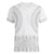 Niue White Sunday Women V-Neck T-Shirt Tapu Fanau Ia Puakenikeni Hiapo Pattern - Polynesian Pride