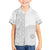 Niue White Sunday Family Matching Off Shoulder Short Dress and Hawaiian Shirt Half Hiapo Pattern Vibes - Polynesian Pride