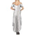 Niue White Sunday Family Matching Summer Maxi Dress and Hawaiian Shirt Half Hiapo Pattern Vibes - Polynesian Pride