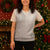 Niue White Sunday Christmas Knitted V-Neck Vest Half Hiapo Pattern Vibes - Polynesian Pride