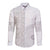 Niue White Sunday Long Sleeve Button Shirt Half Hiapo Pattern Vibes - Polynesian Pride