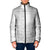 Niue White Sunday Padded Jacket Half Hiapo Pattern Vibes - Polynesian Pride