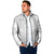 Niue White Sunday Padded Jacket Half Hiapo Pattern Vibes - Polynesian Pride