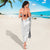 Niue White Sunday Sarong Half Hiapo Pattern Vibes - Polynesian Pride