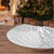 Niue White Sunday Tree Skirt Half Hiapo Pattern Vibes - Polynesian Pride
