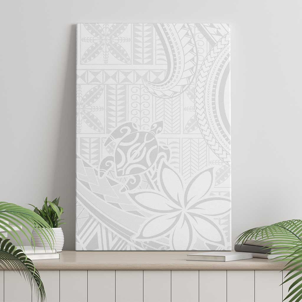 Tapu Fanau Ia Niue Canvas Wall Art Happy White Sunday Unique Hiapo - Polynesian Pride