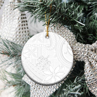 Tapu Fanau Ia Niue Ceramic Ornament Happy White Sunday Unique Hiapo LT14 - Polynesian Pride
