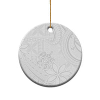 Tapu Fanau Ia Niue Ceramic Ornament Happy White Sunday Unique Hiapo LT14 - Polynesian Pride