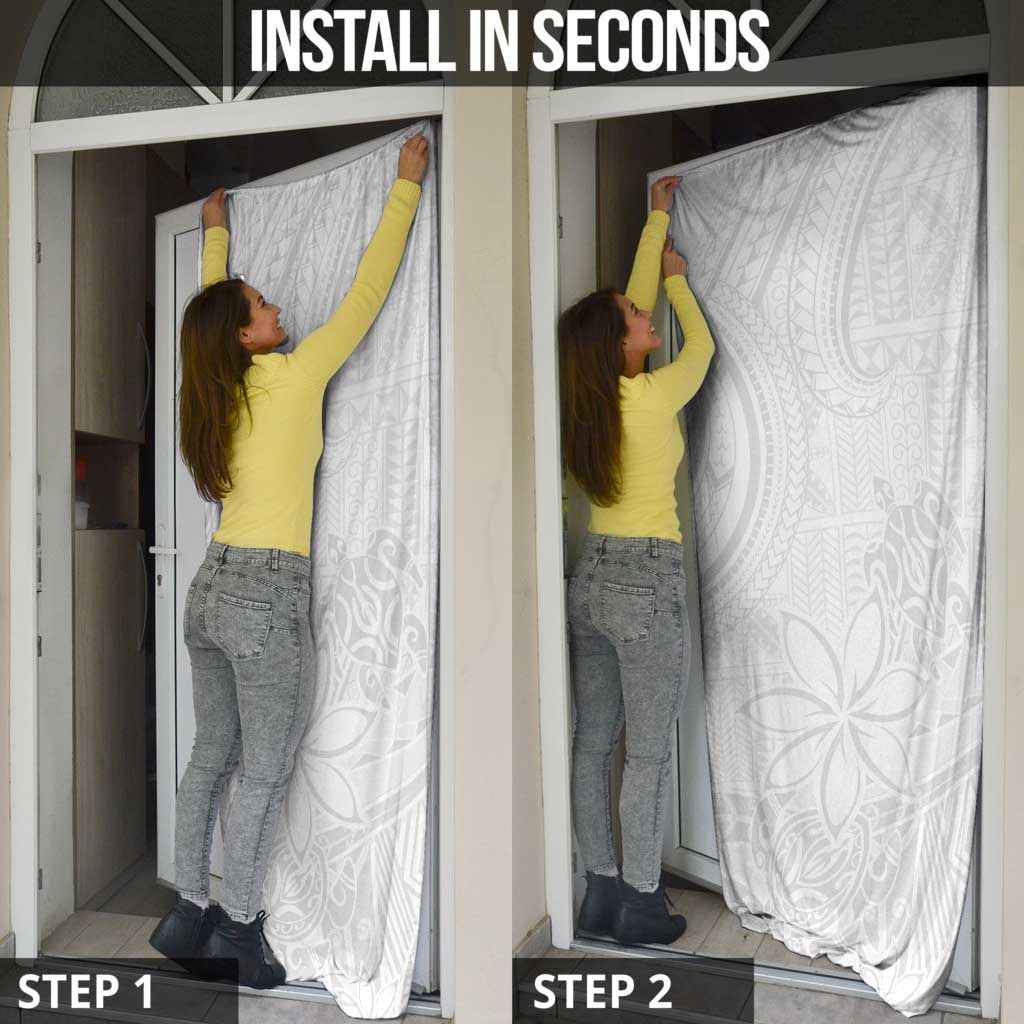 Tapu Fanau Ia Niue Door Cover Happy White Sunday Unique Hiapo - Polynesian Pride