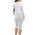 Tapu Fanau Ia Niue Family Matching Long Sleeve Bodycon Dress and Hawaiian Shirt Happy White Sunday Unique Hiapo - Polynesian Pride
