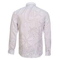 Tapu Fanau Ia Niue Family Matching Off The Shoulder Long Sleeve Dress and Hawaiian Shirt Happy White Sunday Unique Hiapo - Polynesian Pride