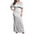 Tapu Fanau Ia Niue Family Matching Off Shoulder Maxi Dress and Hawaiian Shirt Happy White Sunday Unique Hiapo - Polynesian Pride