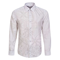 Tapu Fanau Ia Niue Family Matching Off Shoulder Short Dress and Hawaiian Shirt Happy White Sunday Unique Hiapo - Polynesian Pride