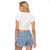 Tapu Fanau Ia Niue Raglan Cropped T Shirt Happy White Sunday Unique Hiapo - Polynesian Pride