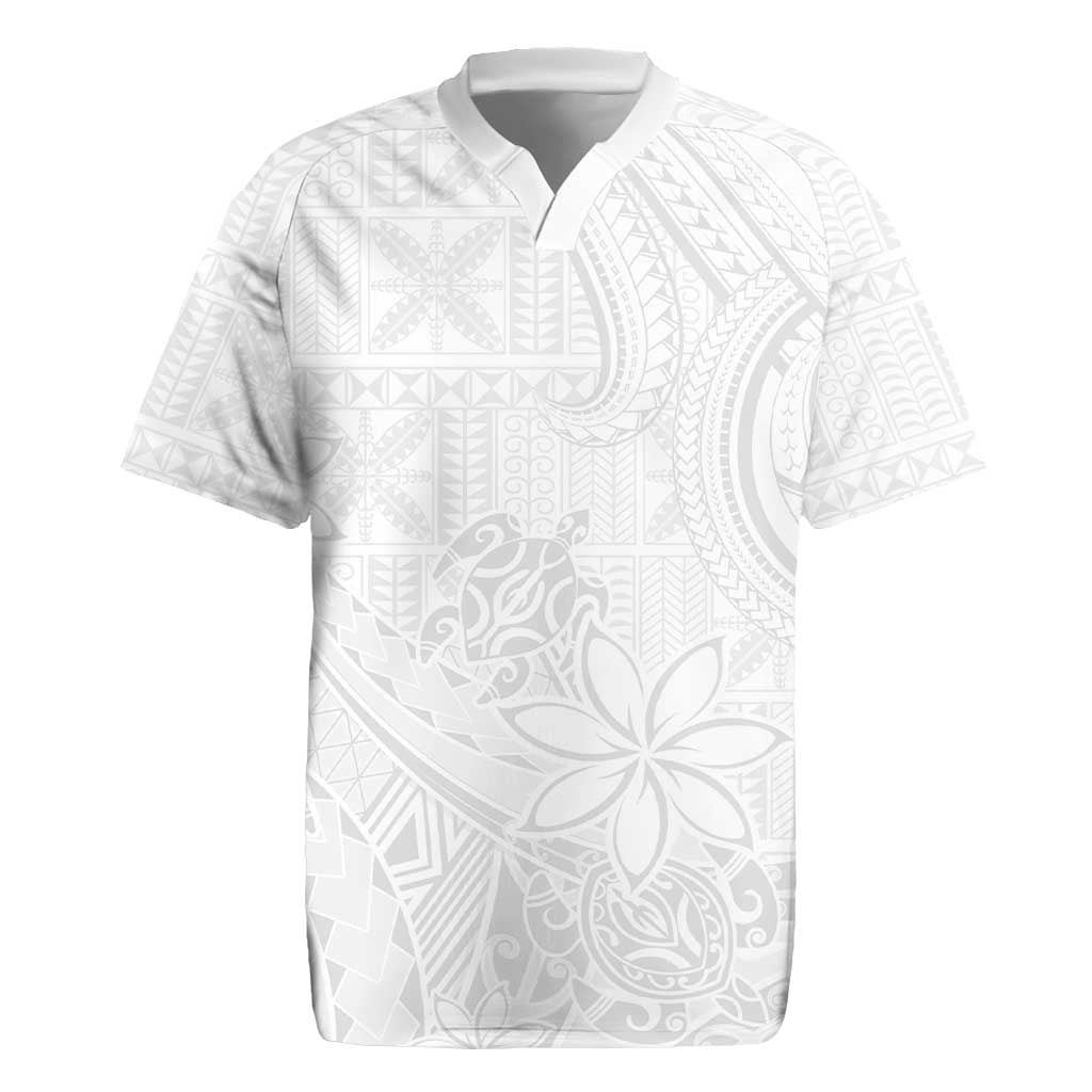 Tapu Fanau Ia Niue Rugby Jersey Happy White Sunday Unique Hiapo - Polynesian Pride
