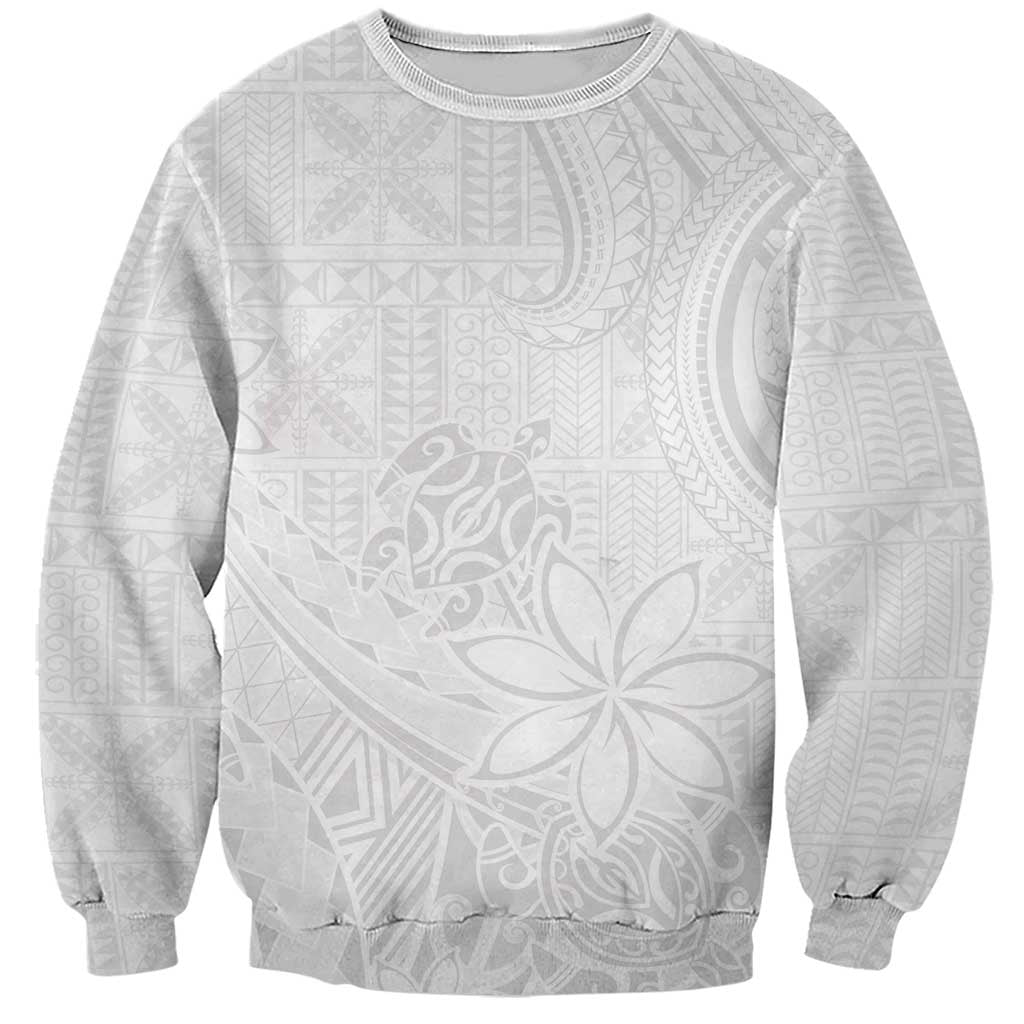 Tapu Fanau Ia Niue Sweatshirt Happy White Sunday Unique Hiapo - Polynesian Pride