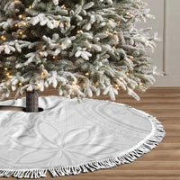 Tapu Fanau Ia Niue Tree Skirt Happy White Sunday Unique Hiapo LT14 - Polynesian Pride