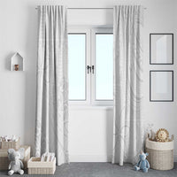 Tapu Fanau Ia Niue Window Curtain Happy White Sunday Unique Hiapo - Polynesian Pride