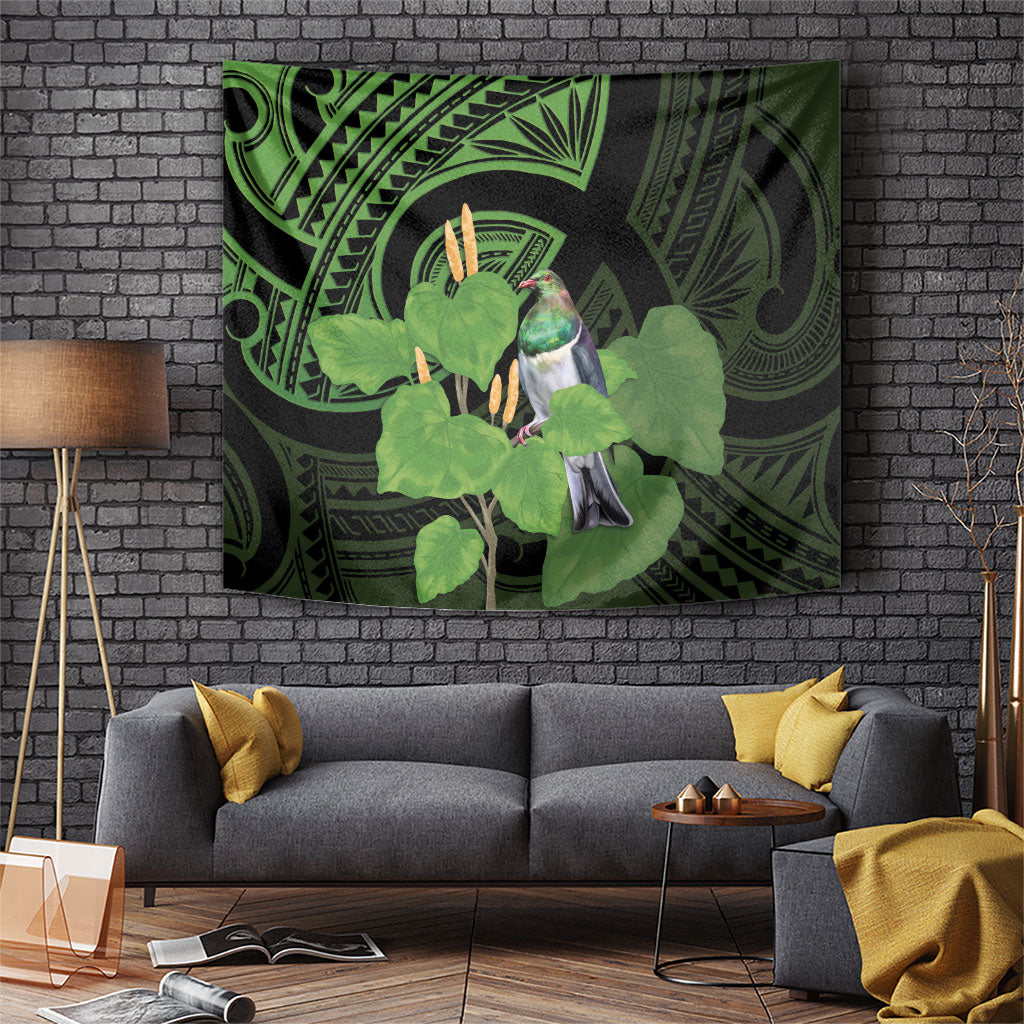 Kawakawa Rongoa Maori Kereru New Zealand Tapestry
