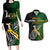 Personalised New Zealand and South Africa Rugby Couples Matching Long Sleeve Bodycon Dress and Hawaiian Shirt 2023 World Cup Final All Black Springboks Together LT14 Black - Polynesian Pride