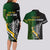 Personalised New Zealand and South Africa Rugby Couples Matching Long Sleeve Bodycon Dress and Hawaiian Shirt 2023 World Cup Final All Black Springboks Together LT14 - Polynesian Pride