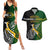 Personalised New Zealand and South Africa Rugby Couples Matching Summer Maxi Dress and Hawaiian Shirt 2023 World Cup Final All Black Springboks Together LT14 Black - Polynesian Pride