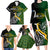 Personalised New Zealand and South Africa Rugby Family Matching Long Sleeve Bodycon Dress and Hawaiian Shirt 2023 World Cup Final All Black Springboks Together LT14 - Polynesian Pride