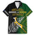 Personalised New Zealand and South Africa Rugby Family Matching Long Sleeve Bodycon Dress and Hawaiian Shirt 2023 World Cup Final All Black Springboks Together LT14 Dad's Shirt - Short Sleeve Black - Polynesian Pride